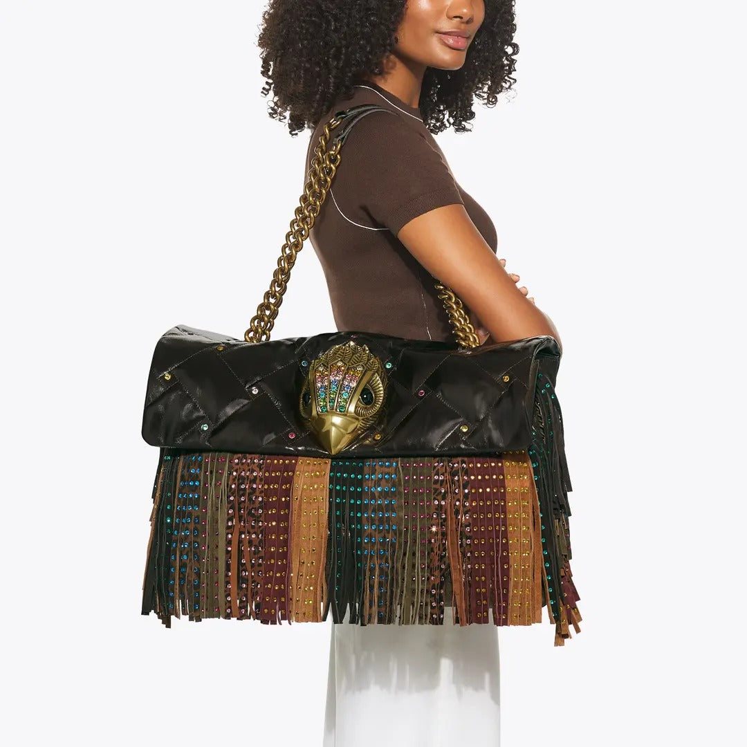 Fringed Retro Shoulder Bag
