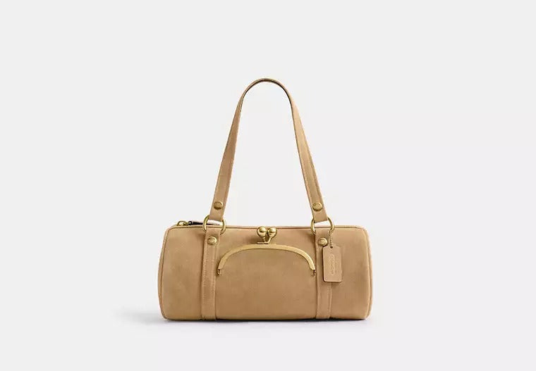 Kisslock Barrel Bag