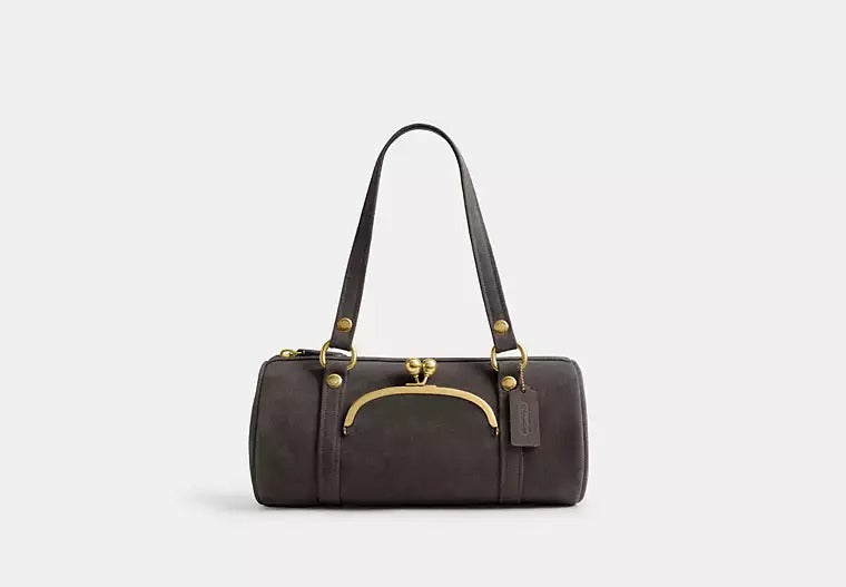Kisslock Barrel Bag