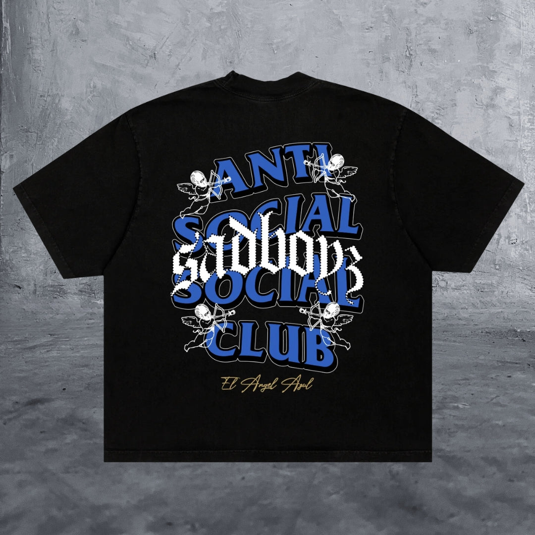 World Beat Tee-Blue