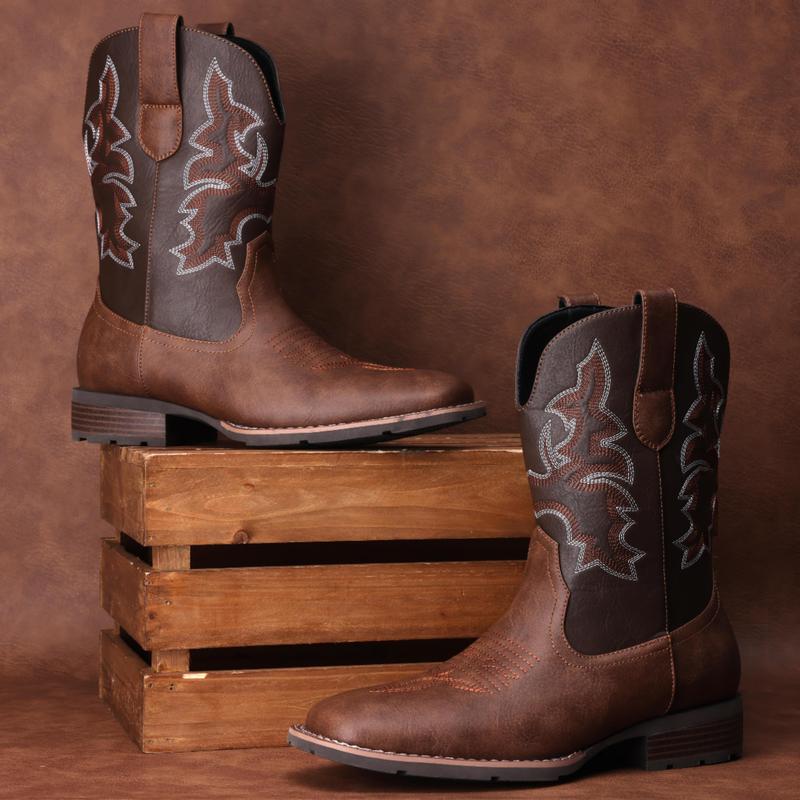 Retro Classic Embroidered Cowboy Boots