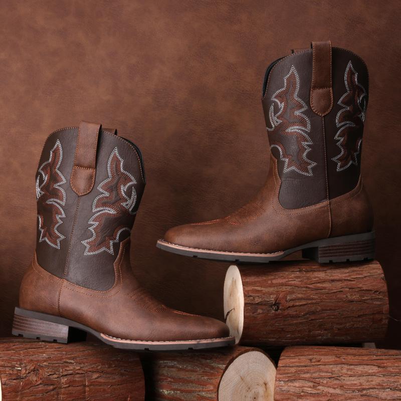 Retro Classic Embroidered Cowboy Boots
