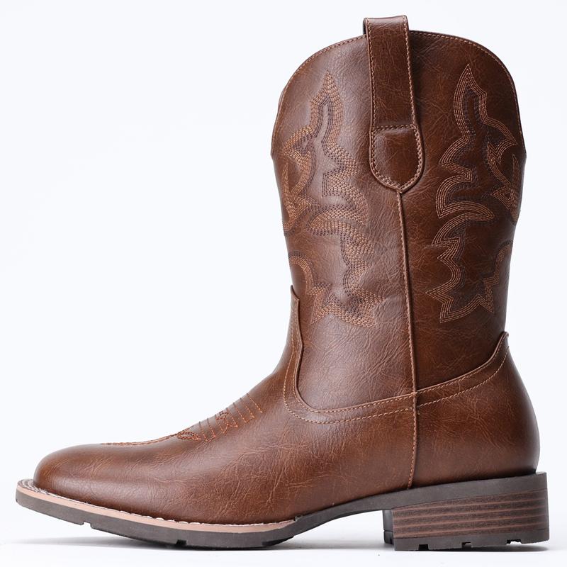 Retro Classic Embroidered Cowboy Boots