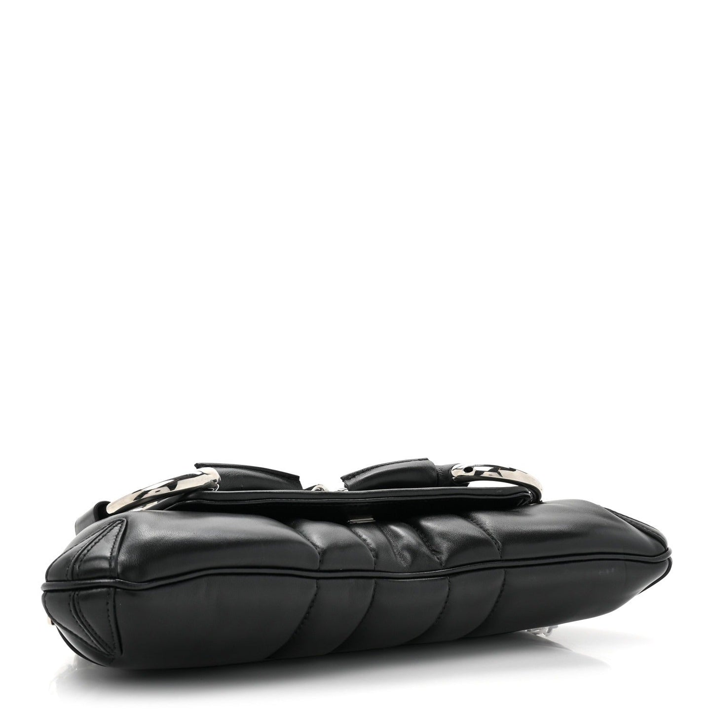 Black Horsebit Chain Shoulder Bag
