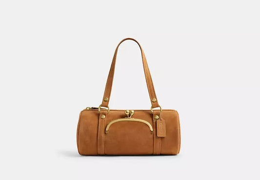Kisslock Barrel Bag