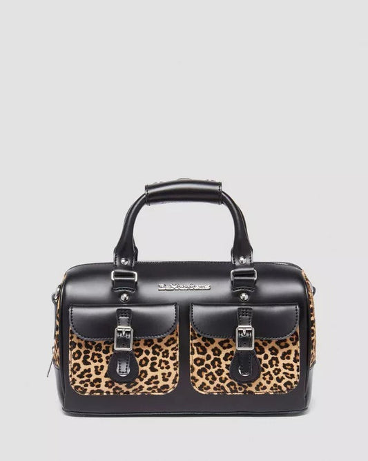 Leopard Print Genuine Leather Handbag