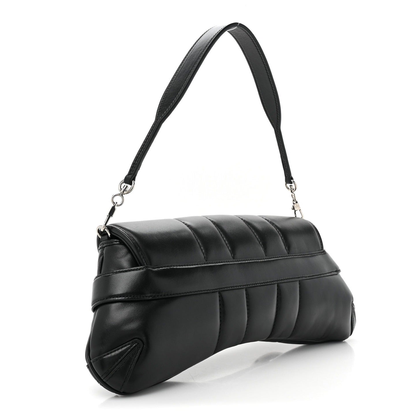 Black Horsebit Chain Shoulder Bag